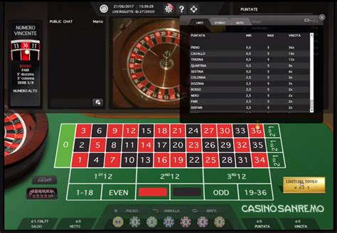casino sanremo online roulette.